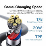 Baseus Fast Charging Cable Type-c to Lightning 20W 1.2cm