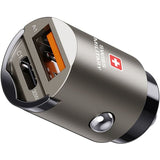 SWISS MILITARY CAR DRIVE 30W SUPER FAST CHARGER WITH USB-C CABLE