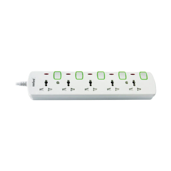 Sanford Universal 5-Way Socket Extension 13A with Surge Protection and LED Indicator | SF2303ES