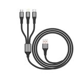 TELUX SYNCX TRIO BRAIDED 3 IN 1 CABLE 1.2M