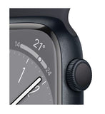 Apple Watch 8 Series, 45MM S/M Midnight Aluminum Case Midnight Sport Band - IBSouq