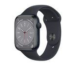 Apple Watch 8 Series, 45MM S/M Midnight Aluminum Case Midnight Sport Band - IBSouq