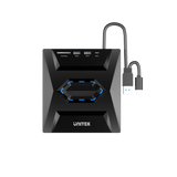 UNITEK EXTERNAL OPTICAL DRIVE WITH USB HUB (T1037A)
