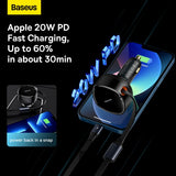 Baseus Car Charger 2 in 1 (CCTX-CL) - IBSouq