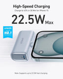 Anker Nano Powerbank 22.5w Built-In USB-C Connector Blue A1653H31