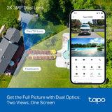 TP-LINK Tapo Indoor/Outdoor Dual Lens Pan/Tilt Security Camera (Tapo C246D)