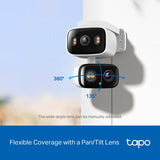 TP-LINK Tapo Indoor/Outdoor Dual Lens Pan/Tilt Security Camera (Tapo C246D)