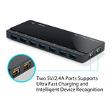 TP-LINK USB 3.0 7-PORT HUB AND 2-PORT SMART CHARGER