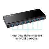 TP-LINK USB 3.0 7 PORT HUB AND 2 PORT SMART CHARGE (UH720)