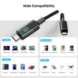 UNITEK PD 60W USB-C CHARGING CABLE WITH LED DISPLAY 2M (C14158A)