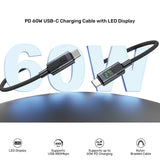 UNITEK PD 60W USB-C CHARGING CABLE WITH LED DISPLAY 2M (C14158A)