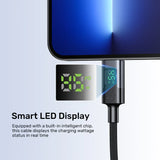 UNITEK PD 60W USB-C CHARGING CABLE WITH LED DISPLAY 3M (C14158A)