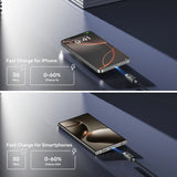 UNITEK PD 60W USB-C CHARGING CABLE WITH LED DISPLAY 1M (C14158A)