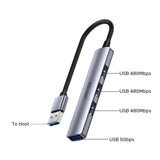 UNITEK USB-A HUB 4 IN 1 USB-A 5GBPS PORT AND THREE 480MBPS PORTS (H1208A)