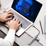 UNITEK USB-C HUB 4 IN 1 USB-A 5GBPS PORT AND THREE 480MBPS PORTS (H1208B)