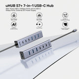 UNITEK USB-C HUB WITH THREE USB-C PORTS AND 4 USB-A PORTS (H1335A)
