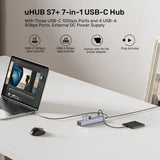 UNITEK USB-C HUB WITH THREE USB-C PORTS AND 4 USB-A PORTS (H1335A)