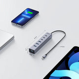 UNITEK USB-C HUB WITH THREE USB-C PORTS AND 4 USB-A PORTS (H1335A)