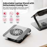 UNITEK ADJUSTABLE LAPTOP STAND WITH DETACHABLE COOLING FAN (OT1098A)