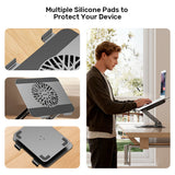 UNITEK ADJUSTABLE LAPTOP STAND WITH DETACHABLE COOLING FAN (OT1098A)