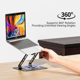 UNITEK ADJUSTABLE LAPTOP STAND WITH DETACHABLE COOLING FAN (OT1098A)