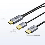 UNITEK HDMI TO DISPLAY PORT 4K CABLE 1.8M (V1714A)