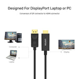 UNITEK DISPLAY PORT  TO HDMI CABLE 1.8M (Y-5118CA)