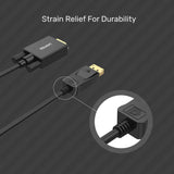 UNITEK DISPLAY PORT TO VGA CABLE 1.8M (Y-5118F)