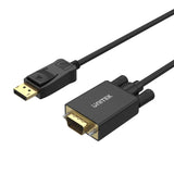 UNITEK DISPLAY PORT TO VGA CABLE 1.8M (Y-5118F)