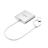 UNITEK 3 IN 1 CARD READER WITH USB-C AND USB-A ADAPTER (Y-9313D)