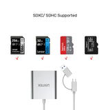 UNITEK 3 IN 1 CARD READER WITH USB-C AND USB-A ADAPTER (Y-9313D)