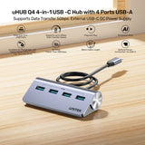 UNITEK USB-C HUB WITH 4 USB-A PORTS (H1337B)
