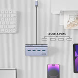 UNITEK 4 PORTS USB-C POWERED HUB (H1336B)