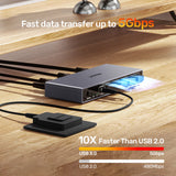 UNITEK 5GBPS HDMI KVM SWITCH SHARES 1 HDMI 8K 60HZ DISPLAY AND 4 USB PORTS (V1310A)