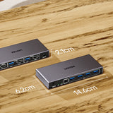 UNITEK 5GBPS HDMI KVM SWITCH SHARES 1 HDMI 8K 60HZ DISPLAY AND 4 USB PORTS (V1310A)