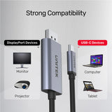 UNITEK USB-C TO DISPLAY PORT 1.2 CABLE 2M (V1409A)