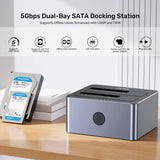 UNITEK 5GBPS DUAL BAY SATA DOCKING STATION (Y-3026GY)