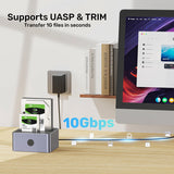 UNITEK 10GBPS DUAL BAY SATA DOCKING STATION (Y-3027GY)