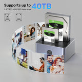 UNITEK 10GBPS DUAL BAY SATA DOCKING STATION (Y-3027GY)