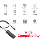UNITEK USB-A 5GBPS HUB 4 PORTS 1.2M (Y-3089V)