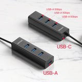 UNITEK USB-A 5GBPS HUB 4 PORTS 1.2M (Y-3089V)