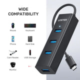 UNITEK USB-C 5GBPS HUB 4 PORTS 30CM (Y-3089Z)