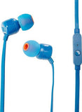 JBL TUNE110 Wired Universal In-Ear Headphone, Black / WHITE