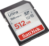 SanDisk Ultra SDXC UHS-1 Card 512GB 150MB/S Full HD