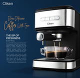 CLIKON ESPRESSO COFFEE MACHINE 850 WATTS WITH HIGH-PRESSURE FROTHING FUNCTION - CK360 - IBSouq