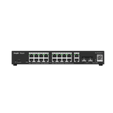 Ruijie 16 Port 10/100/1000 Mbps PoE+ 2 Port Gigabit and 2 Port SFP Cloud Managed Switch 250W (RG-ES220GS-P)