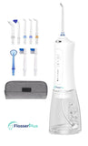 FlosserPlus Oral irrigator with 8 nozzles and bag (HF-P12) white