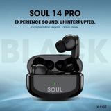 X.CELL Big Bass, Crisp Sound Compact & Elegant, 13mm Driver (SOUL 14) (Black) - IBSouq