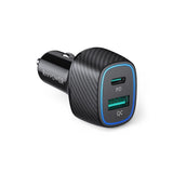 RAVPower Car Charger PD Technology 60W USB-C and USB-A - Black - IBSouq