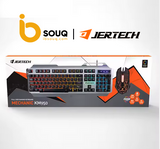 Jertech KM950 RGB backlit keyboard with Arabic legends